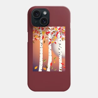 Autumn Birch Forest Phone Case