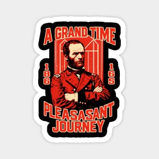 General Sherman – The Southern Tour 1865 Satirical Poster Magnet