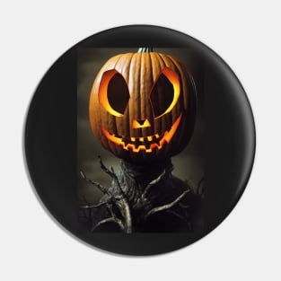 halloween scary pumpkin monster Pin