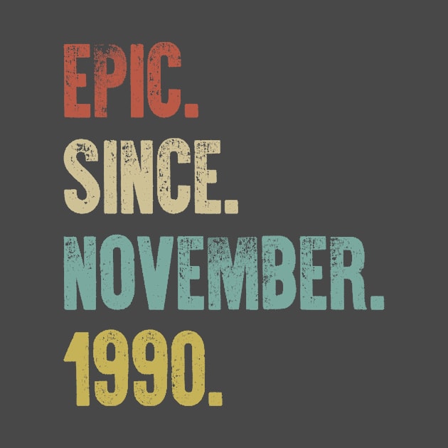 Retro Vintage 30th Birthday Epic Since June 1990 by DutchTees