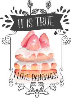 I love pancakes cute design Magnet