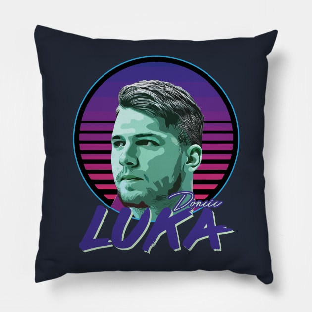 Luka Doncic Pillow by slawisa