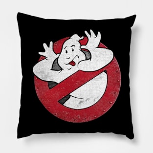 GHOSTBUSTIN' 911 Retro Phooey Ghost Logo Pillow