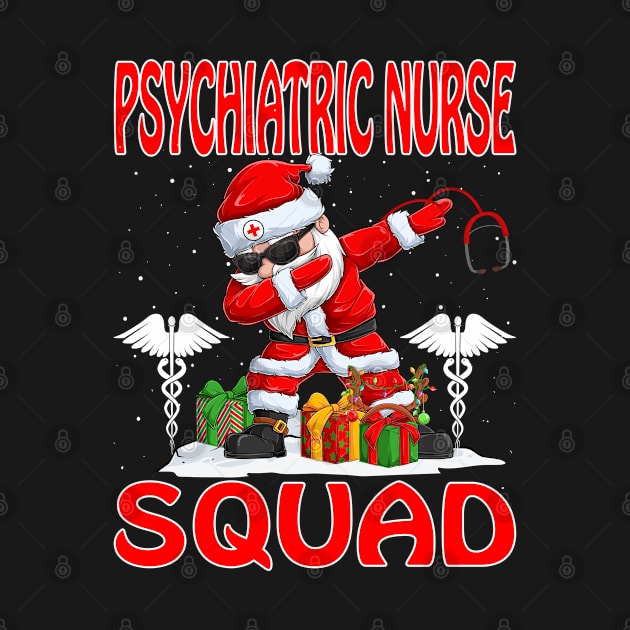 Christmas Psychiatric Nurse Squad Reindeer Pajama Dabing Santa by intelus