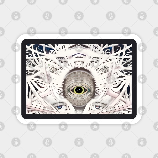 Illuminated Vision (6) - Trippy Psychedelic Eye Magnet by TheThirdEye