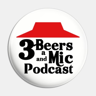 3 Beers and a Pizza Podcast Pin