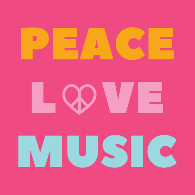 Peace Love Music T-Shirt - Unisex Graphic Tee with Retro Vibe for Casual Wear - Unique Gift for Musicians and Fans by TeeGeek Boutique