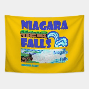 niagara falls, oil painting Tapestry