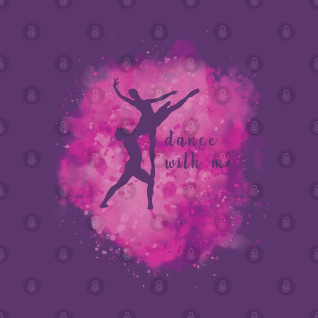 Dance with me - Abstract watercolor design by melenmaria