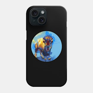 On the Plain - Bison Painting Phone Case