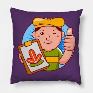 Artist Man Pillow