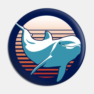 Retro Dolphin Pin