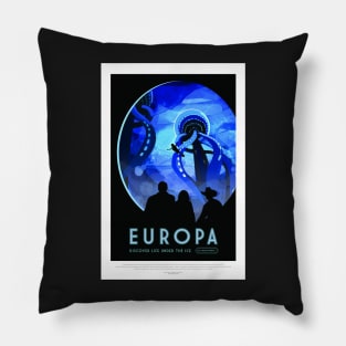 Europa, Travel Poster Pillow