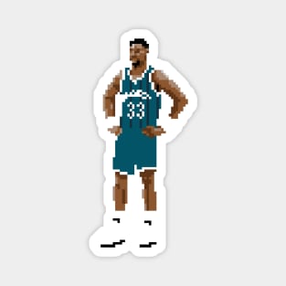 Alonzo Mourning Hornets Pixel Magnet