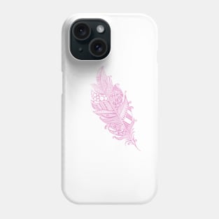 Pink Tribal Feather Phone Case