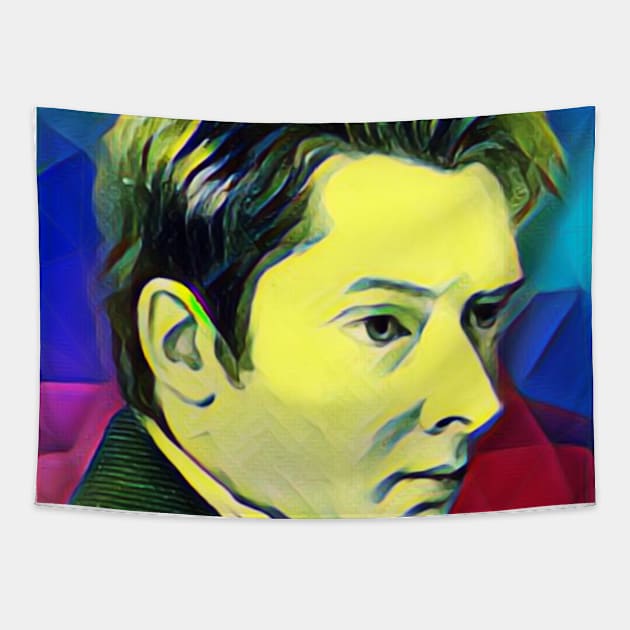 William Hazlitt Colourful Portrait | William Hazlitt Artwork 7 Tapestry by JustLit