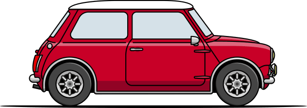 Classic Mini Cooper - Red Kids T-Shirt by JingleSnitch