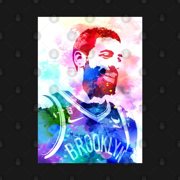 Kyrie Irving Watercolor by Masdian Watercolor