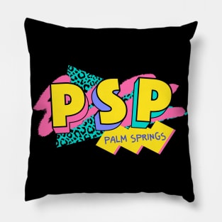 Retro 90s Palm Springs PSP / Rad Memphis Style / 90s Vibes Pillow