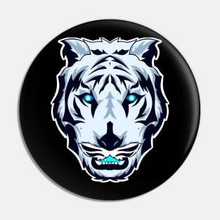 Tiger Face Art Pin