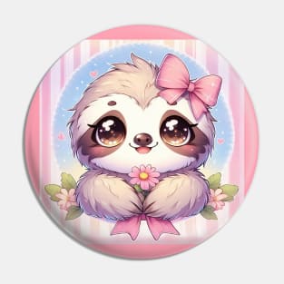 Adorable Kawaii Sloth Pin