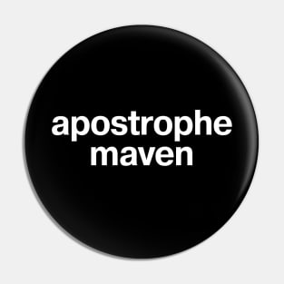 apostrophe maven Pin