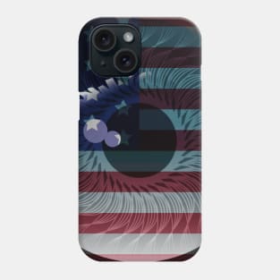 American Flag Eye Phone Case