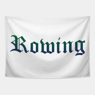 Rowing Gradient Text Tapestry