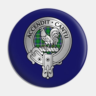 Clan Cockburn Crest & Tartan Pin