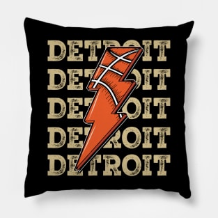Funny Sports Detroit Proud Name Basketball Classic Pillow
