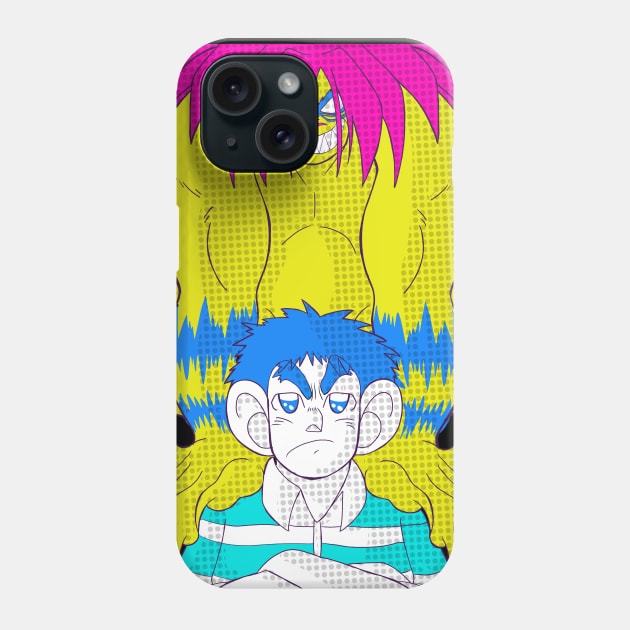 Ushio and Tora 80s color version halftone Phone Case by Aat8 