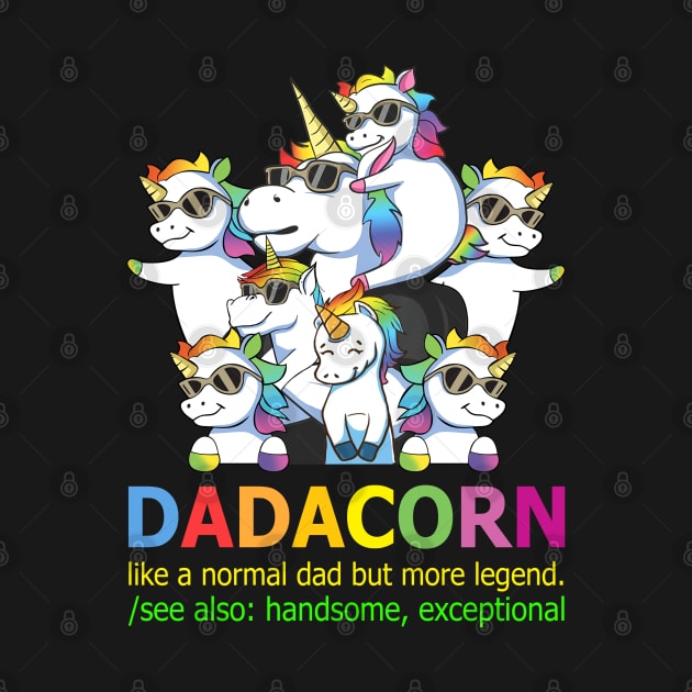 Dadacorn Like Normal Dad Only Cooler Personalized by Sunset beach lover