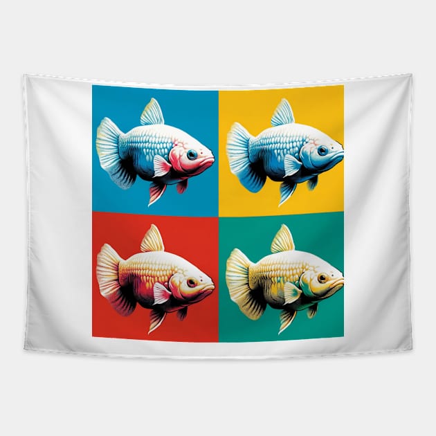 Albino Corydoras - Cool Tropical Fish Tapestry by PawPopArt