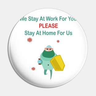 we stay at work for you Pin