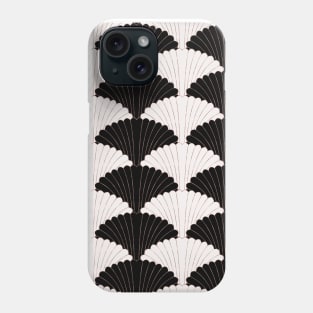 Elegant pattern in black and white with gold Phone Case