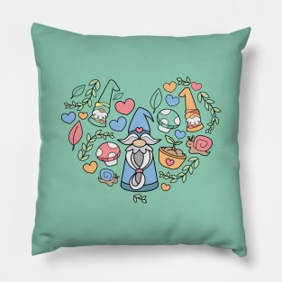 Kawaii Gnome Heart Pillow