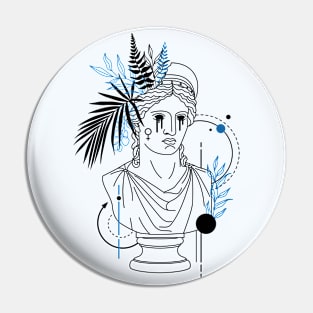 Funny Hipster Aphrodite Greek Goddess // Funny Greek Mythology Pin