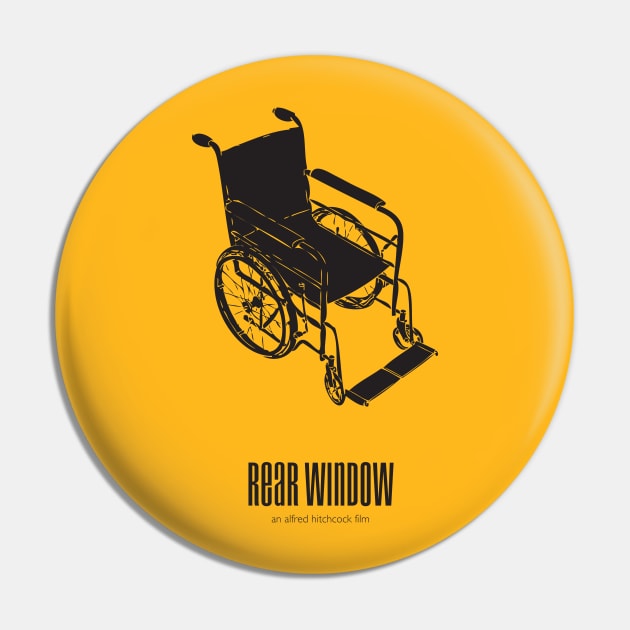 Rear Window - Alternative Movie Poster Pin by MoviePosterBoy