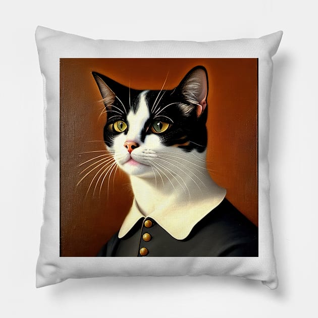 Business Cat Pillow by Fantasyscape