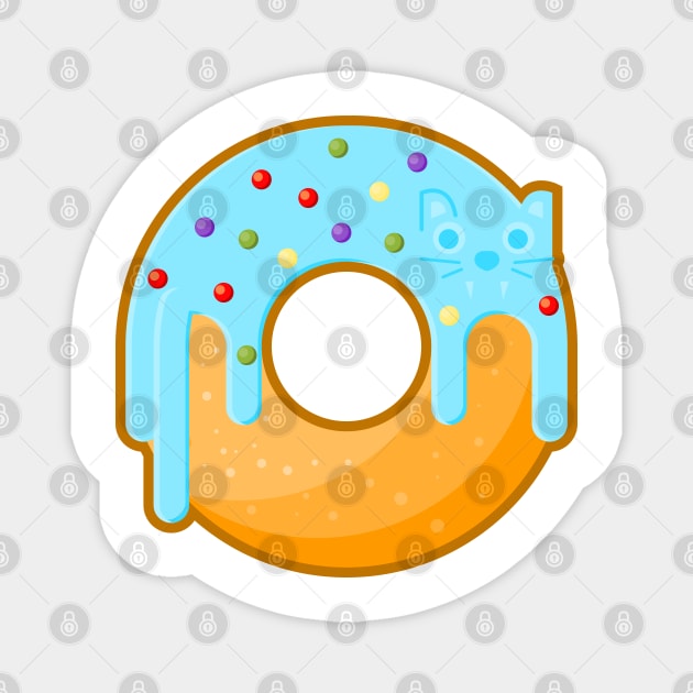 Cat Donut Magnet by lakokakr