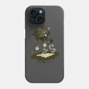 Retro Jumping Devil Cartoon Phone Case