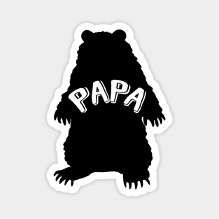 Papa Bear Silhouette Magnet