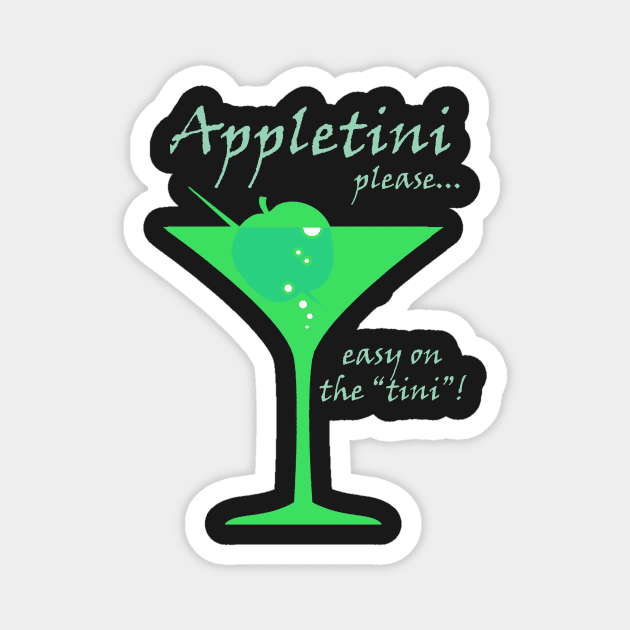 Appletini Magnet by Uwaki