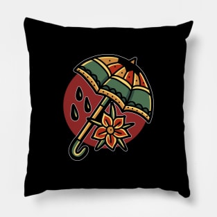 umbrella tattoo tshirt Pillow