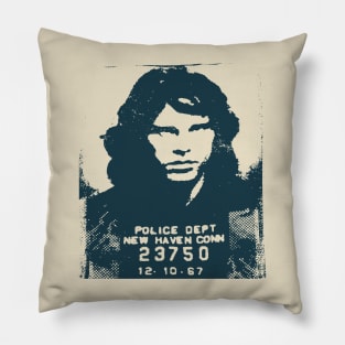 Jim Morrison Mugshot - the doors Pillow