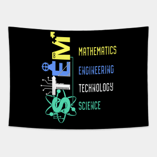 Stem Teacher Science Technology Engineer Math Tapestry