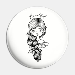 beautiful girl Pin