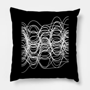 wavy geometric lines Pillow