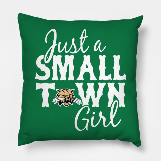 Small town kitten Pillow by EwokSquad