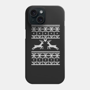 Green Fair Isle Christmas Sweater Phone Case